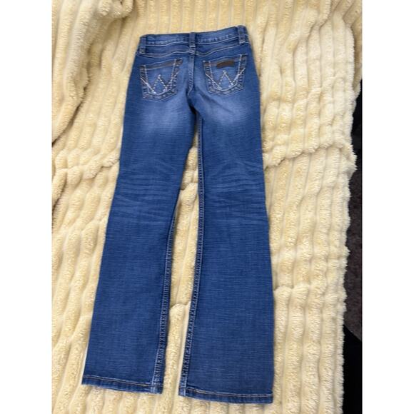 Girls Wrangler Jeans Bootcut adjustable Waist Size 10 Regular - Picture 4 of 6